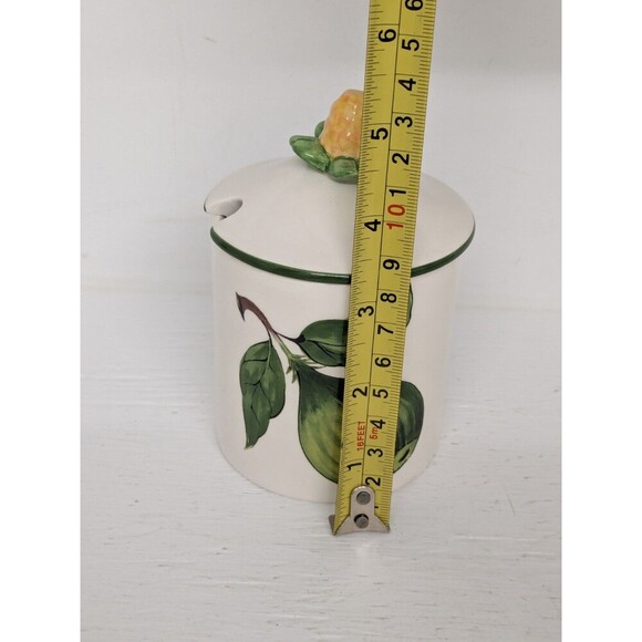 Rare Tiffany & Co. Este Ceramiche Hand Painted Large Fruit Design Honey/Jam Jar - Picture 10 of 11